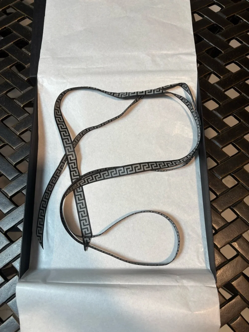 Versace Black Box with Gold Logo